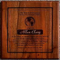 laser engraved plaque